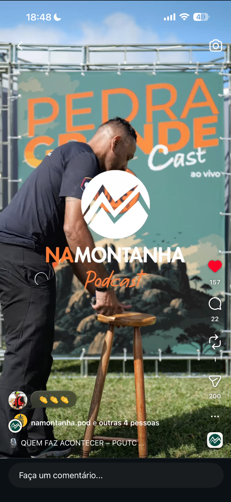Namontanha · Pedra Grande Cast ao vivo