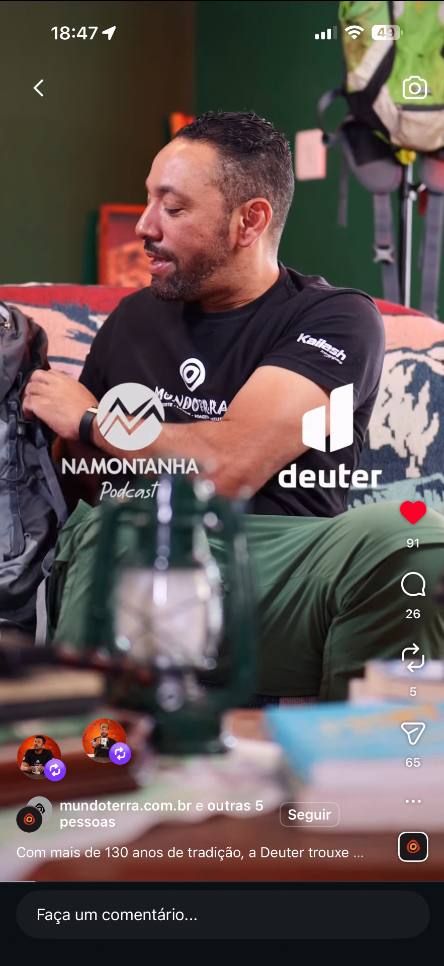 Namontanha · Episódio Deuter/Kailash